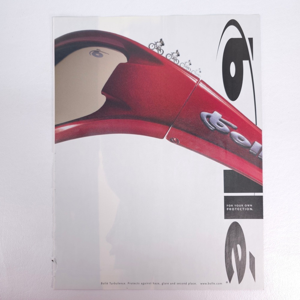 Vintage Bolle Turbulence Sunglasses Print Ad Extreme Advertising Eyewear Decor